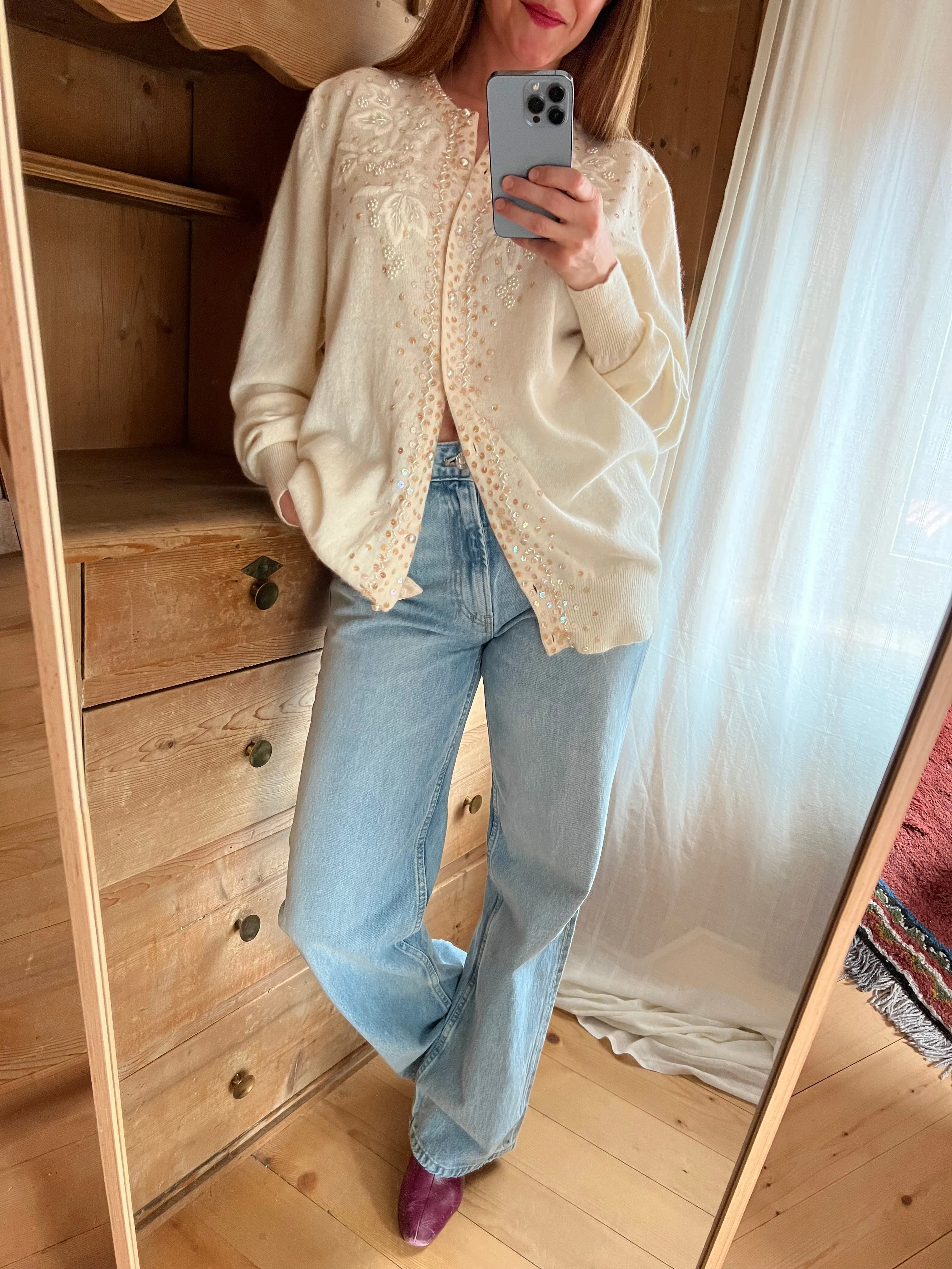 Embroidered Cardigan
