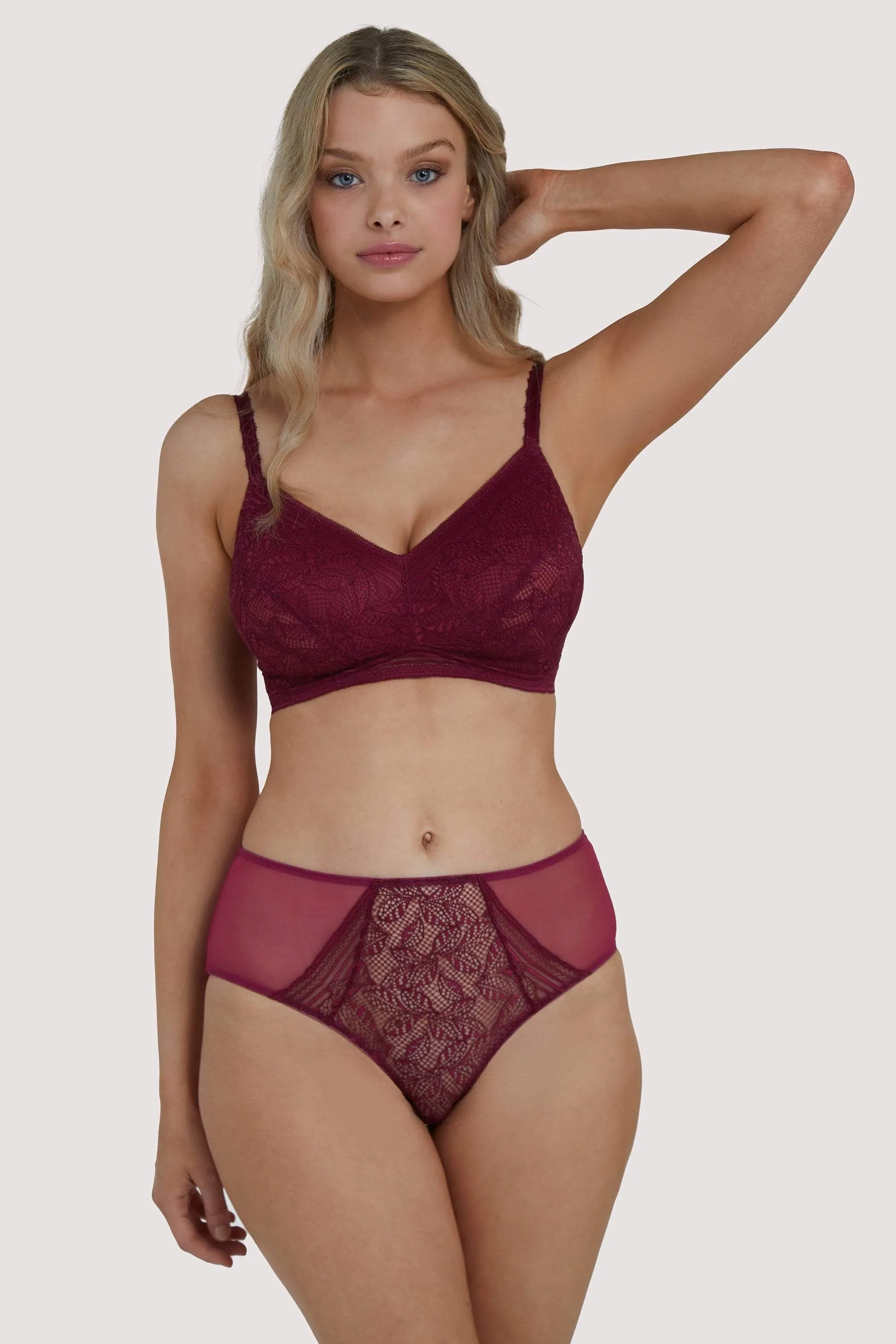 Emma Merlot Wine High Waist Brief