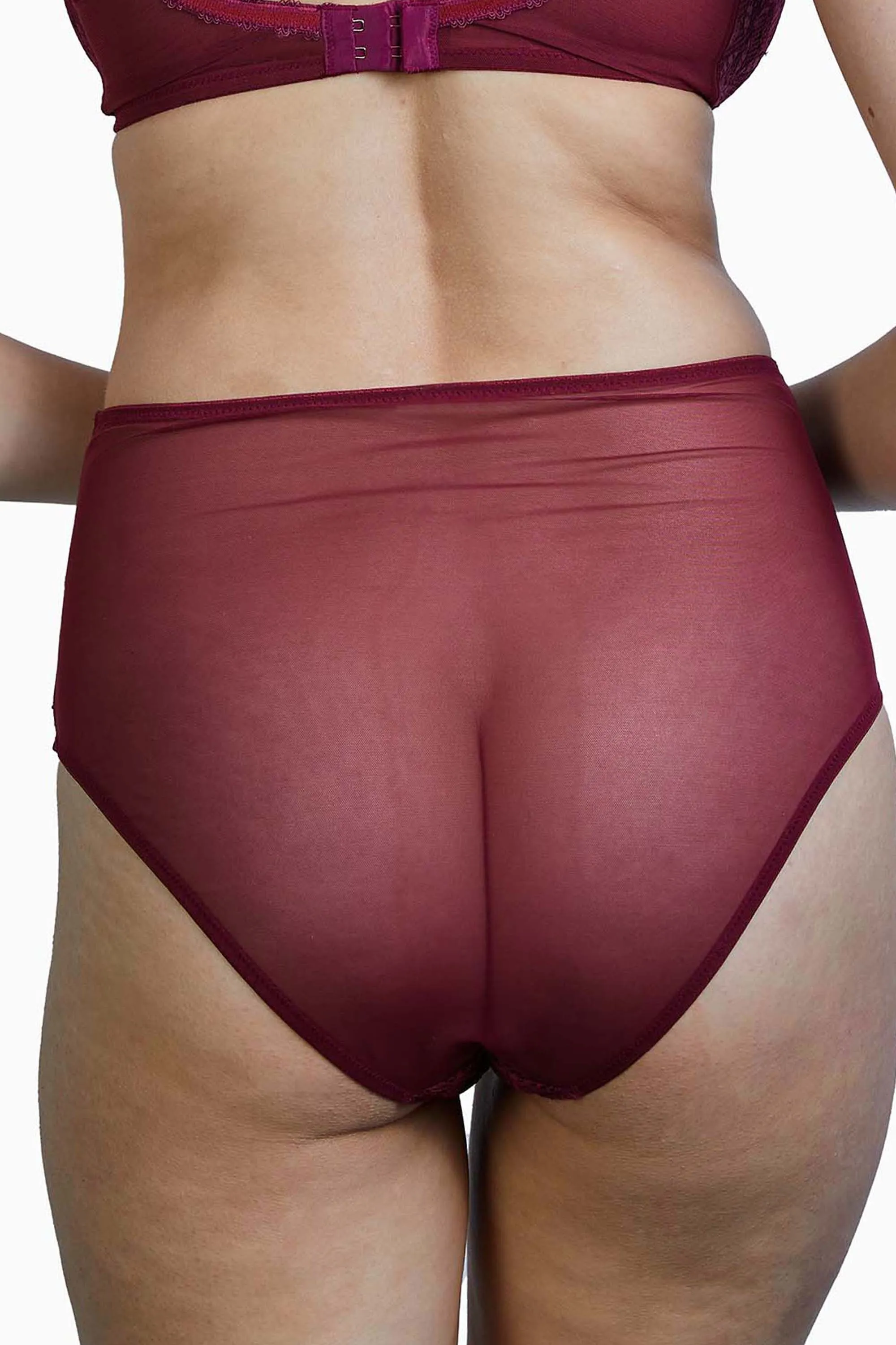 Emma Merlot Wine High Waist Brief