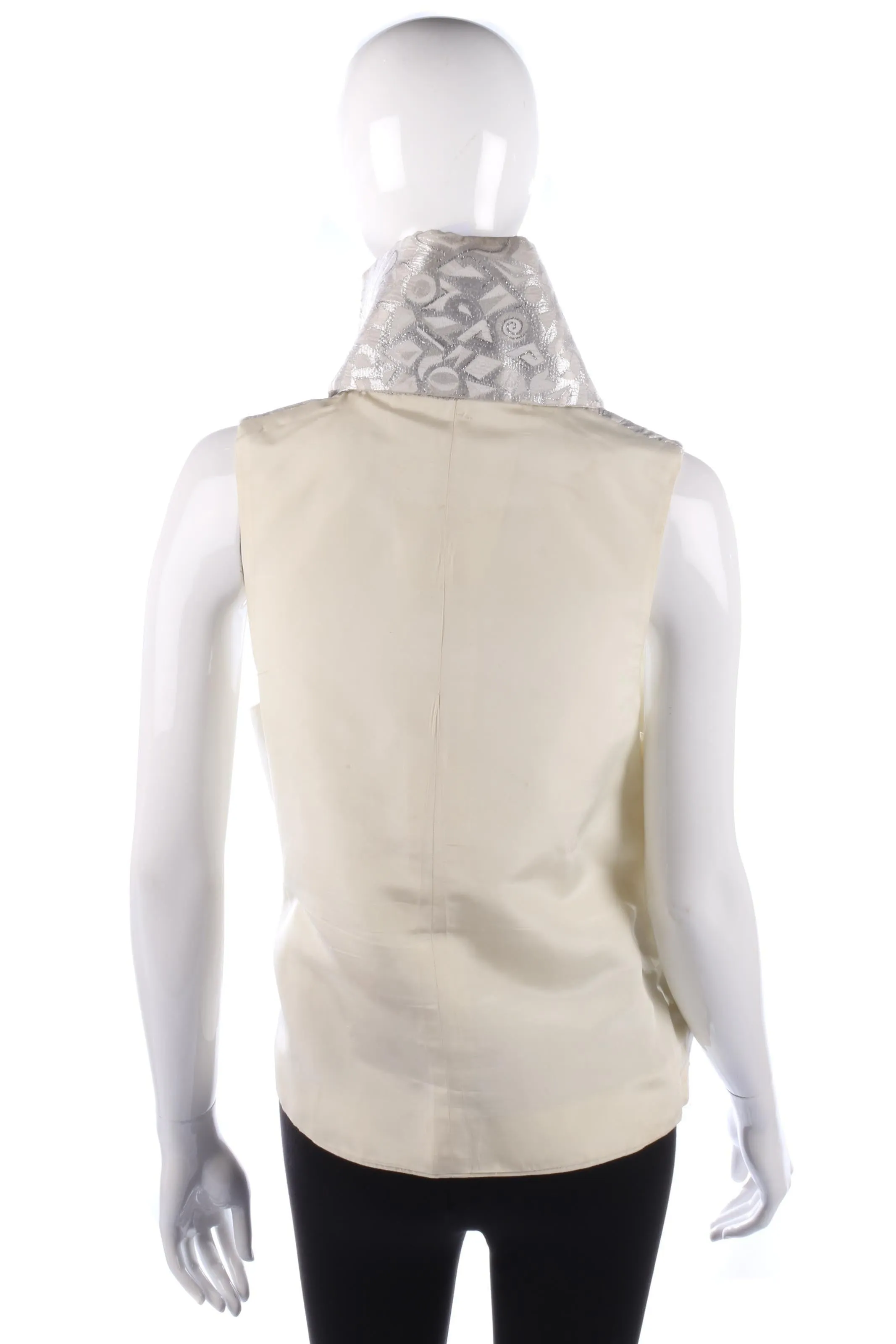 Fabulous vintage silver metallic waistcoat