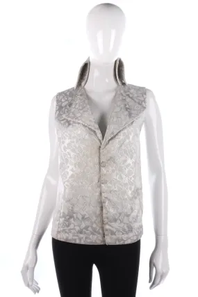 Fabulous vintage silver metallic waistcoat