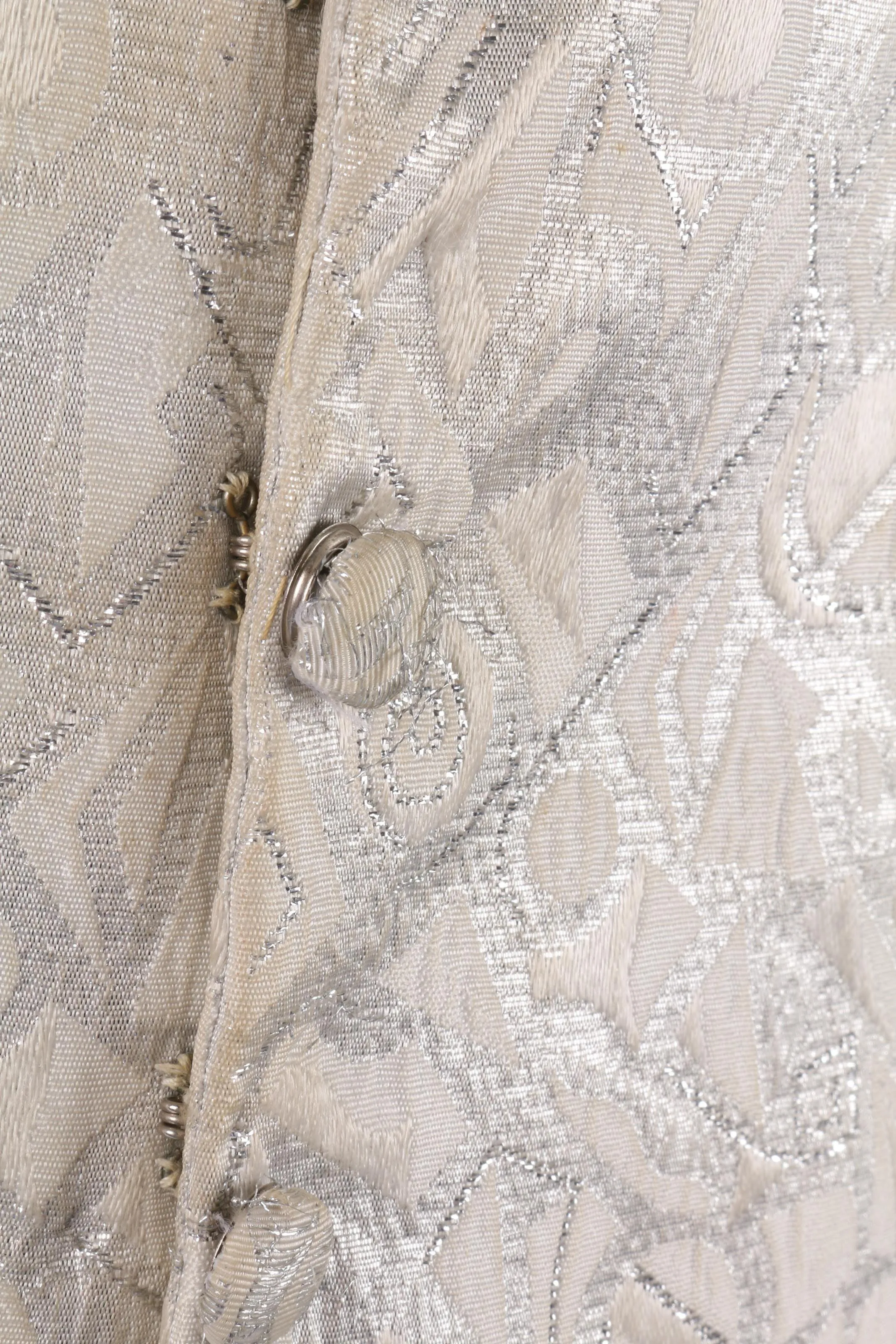 Fabulous vintage silver metallic waistcoat