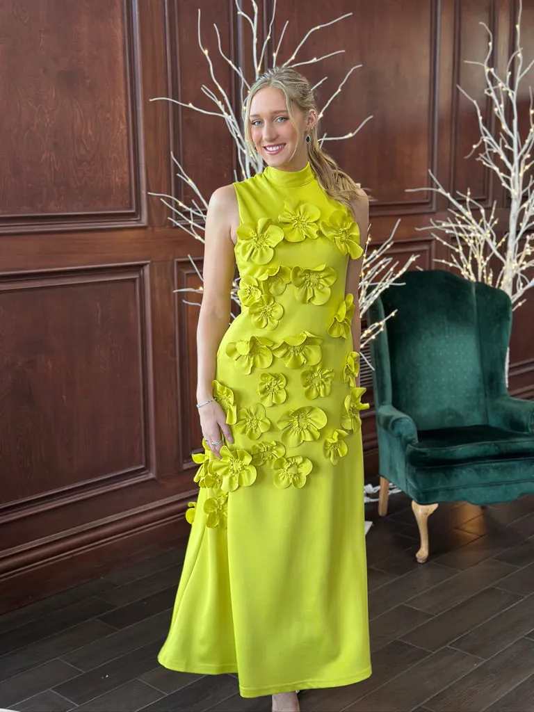 Floralbelle Dress, Yellow