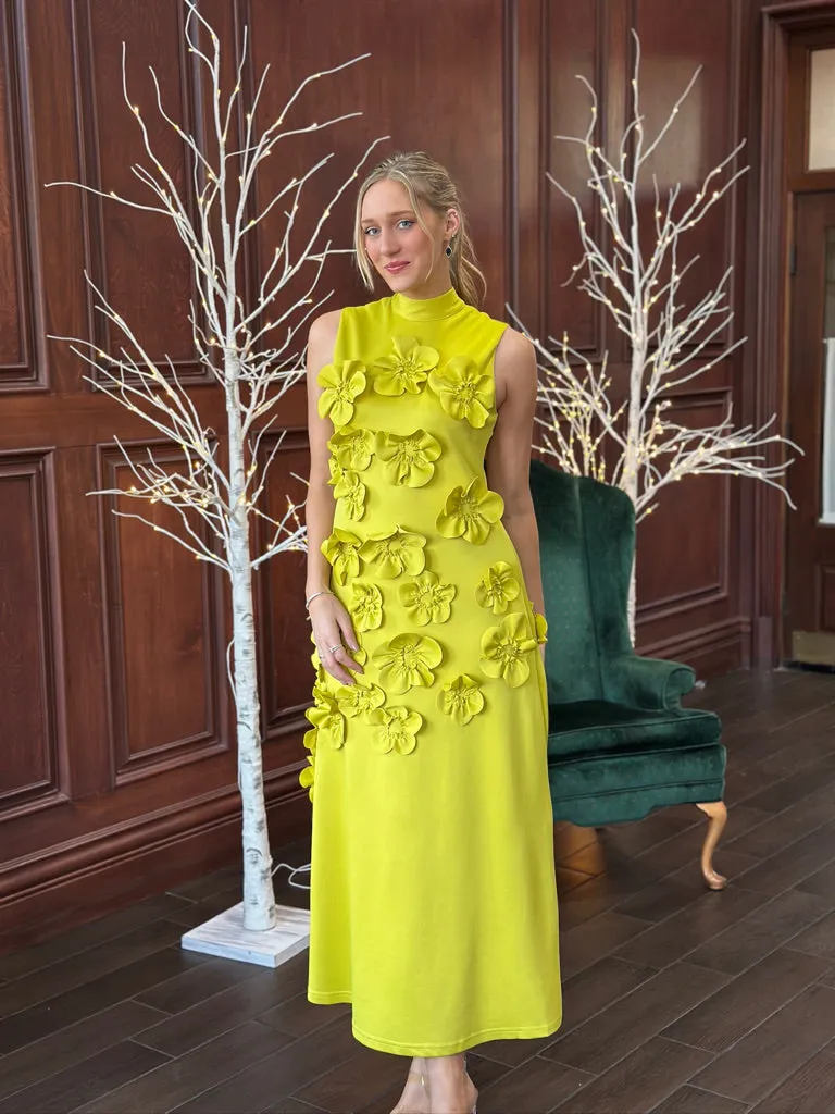 Floralbelle Dress, Yellow