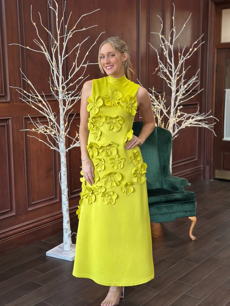 Floralbelle Dress, Yellow