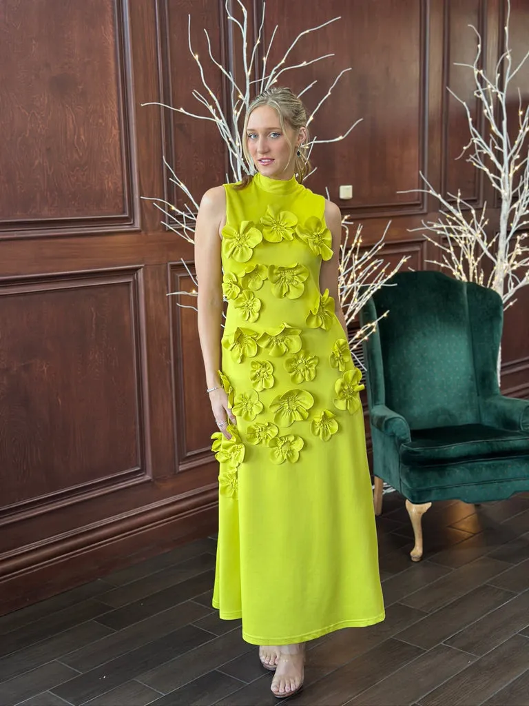 Floralbelle Dress, Yellow