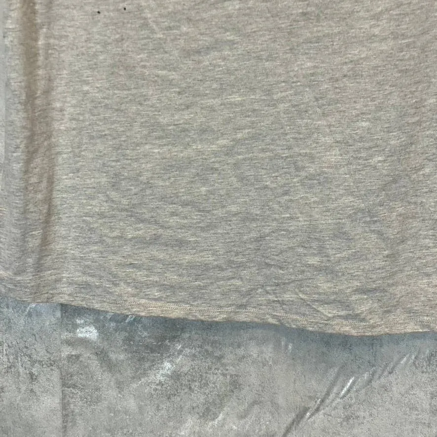 FRAYED Women's Heather Gray Distressed Sleeveless Pullover Crewneck T-Shirt SZ M