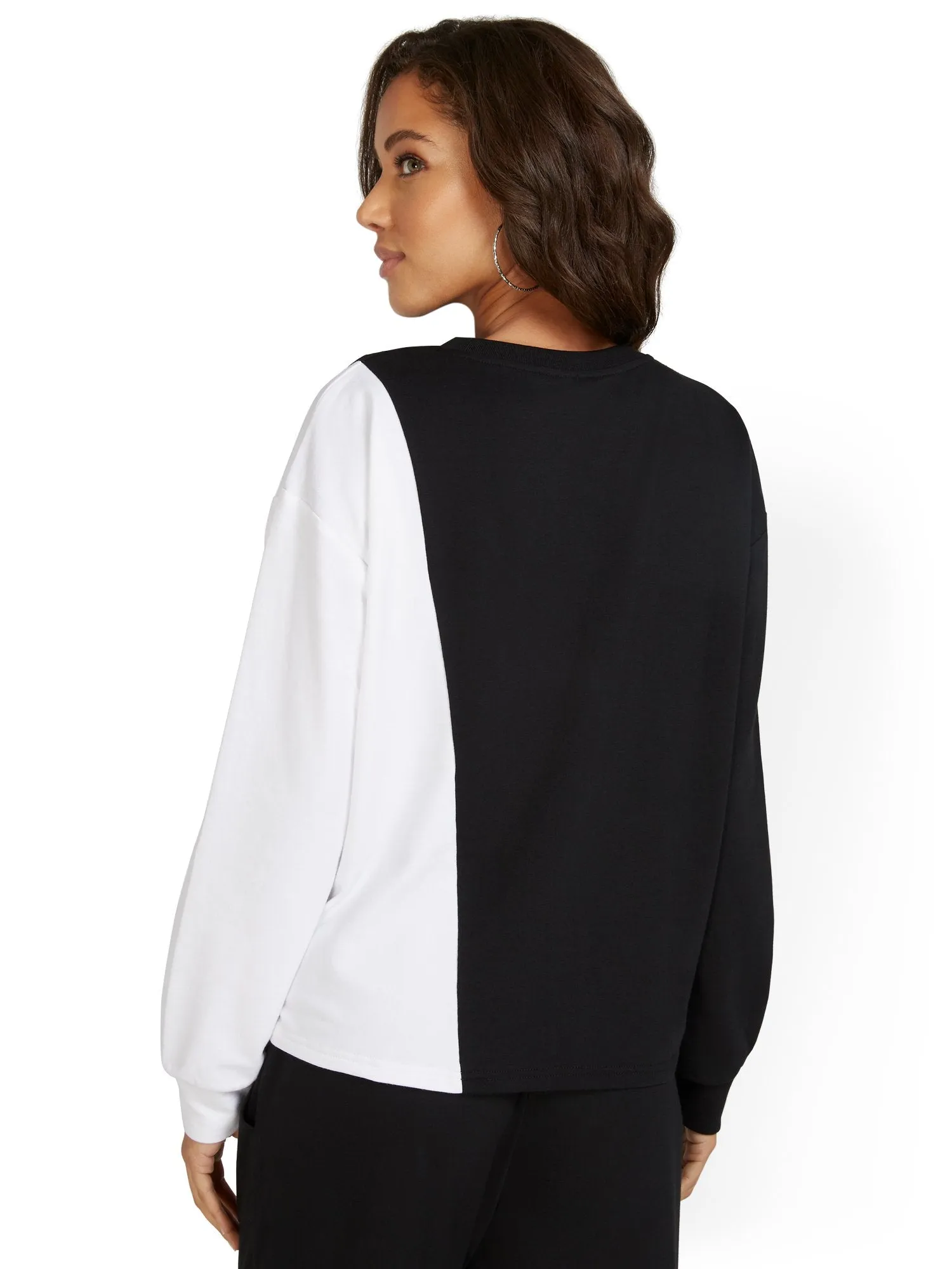 French Terry Colorblock Pullover