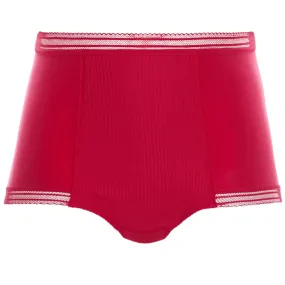 Fusion High Waist Brief Panty Red - Fantasie
