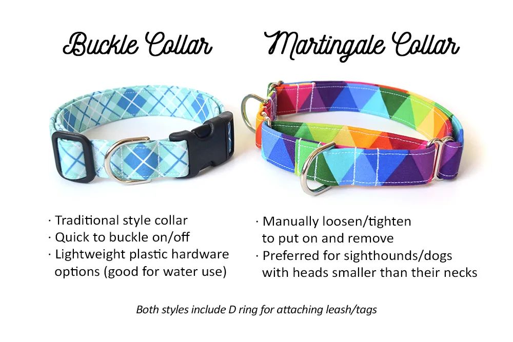 Geometric Ice Cream Cones Dog Collar
