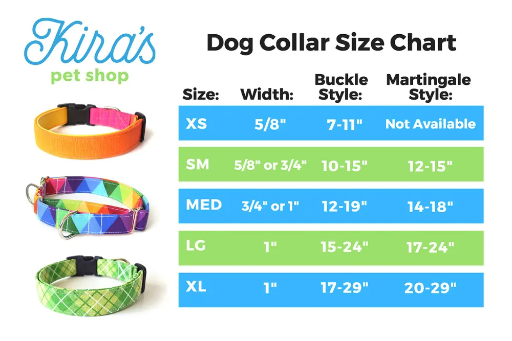Geometric Ice Cream Cones Dog Collar