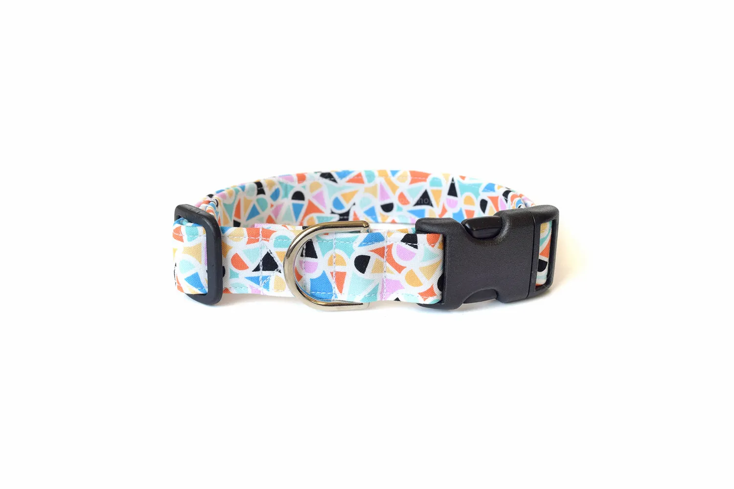 Geometric Ice Cream Cones Dog Collar