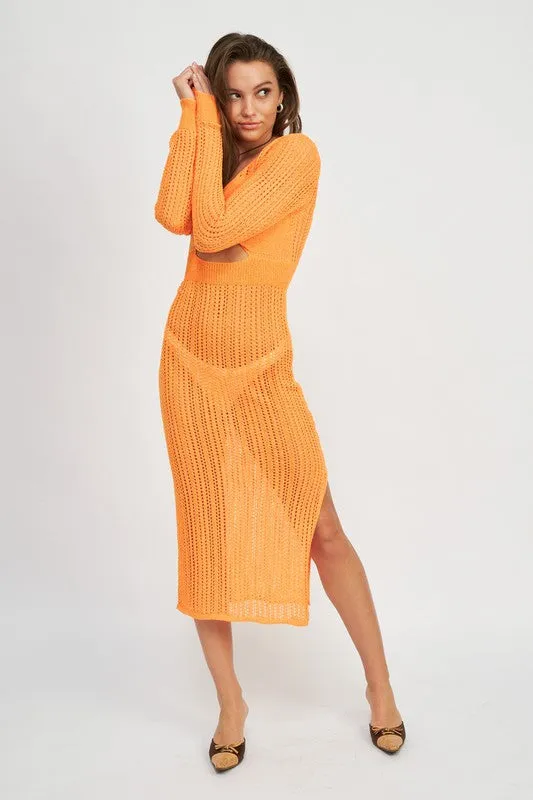 Getaway Midi Crochet Coverup