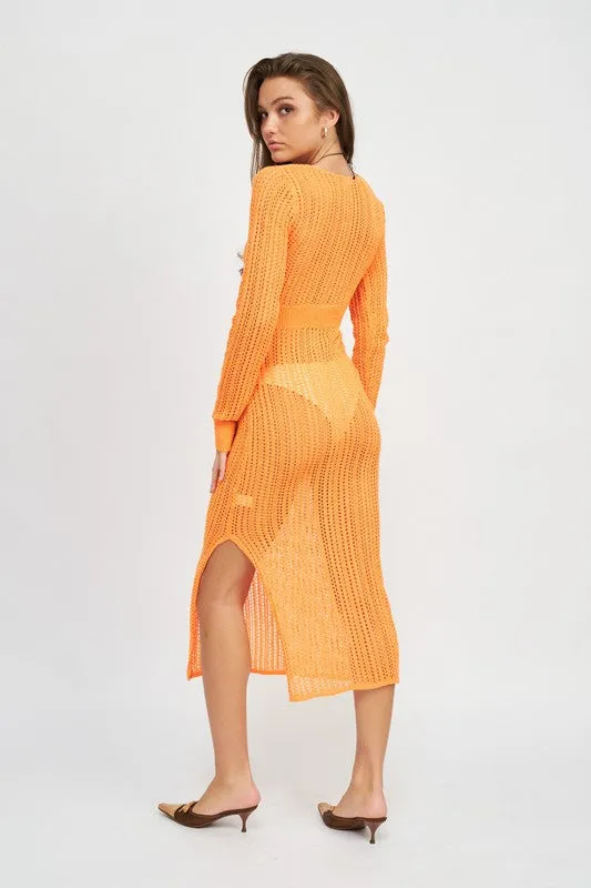 Getaway Midi Crochet Coverup