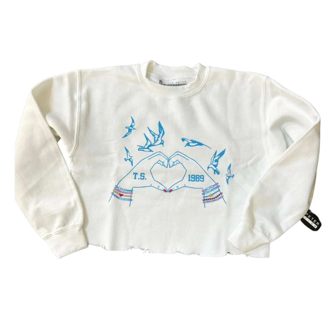 Girls SWIFTIE Bracelets Cropped Pullover