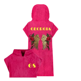 Gold Wings and Roses Beach Robe