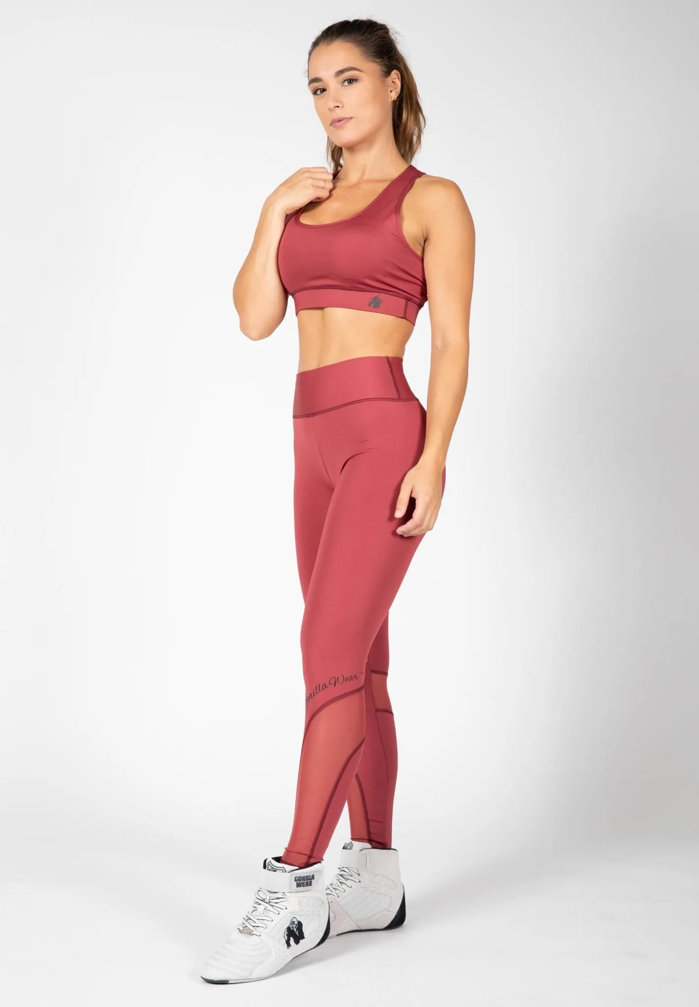 Gorilla Wear Kaycee Tights - Burgundy Red