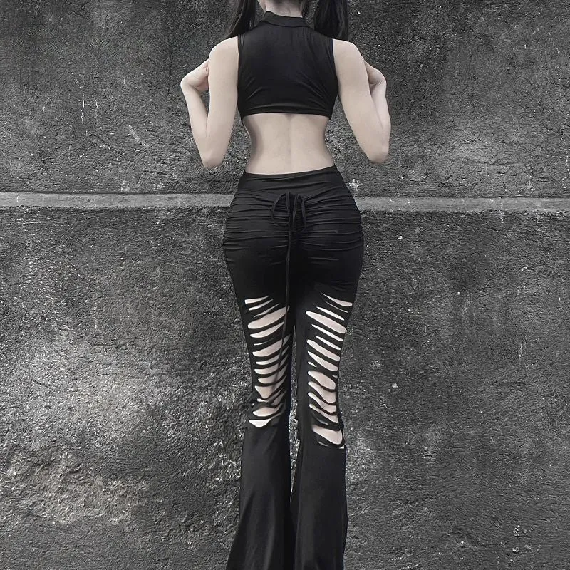 Gothic Lolita Spider Design Pants for Halloween