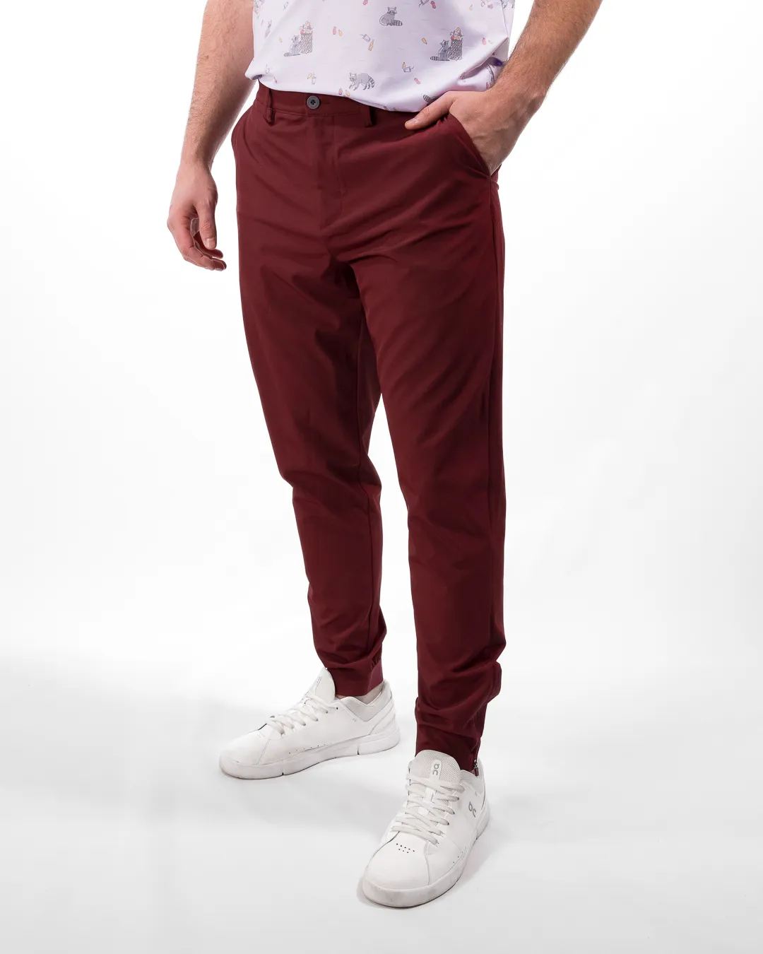 Greenside Men's Jogger - Merlot
