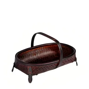 Handmade Bamboo Long Basket - Multi-Functional Bread Basket, Fruit Basket, Decorative Basket