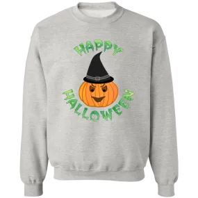 Happy Halloween Ladies Crewneck Pullover Sweatshirt
