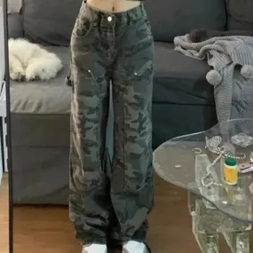 High Waist Camouflage Pants