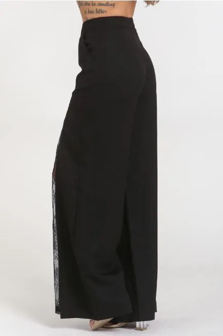 High Waist Open Lace Pants