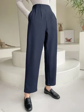 High Waist Plicated Detail Pants(CLEARANCE SALE