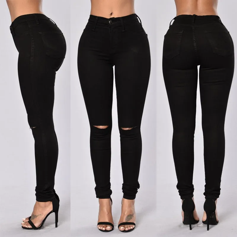 High Waist Skinny Jeans for Women