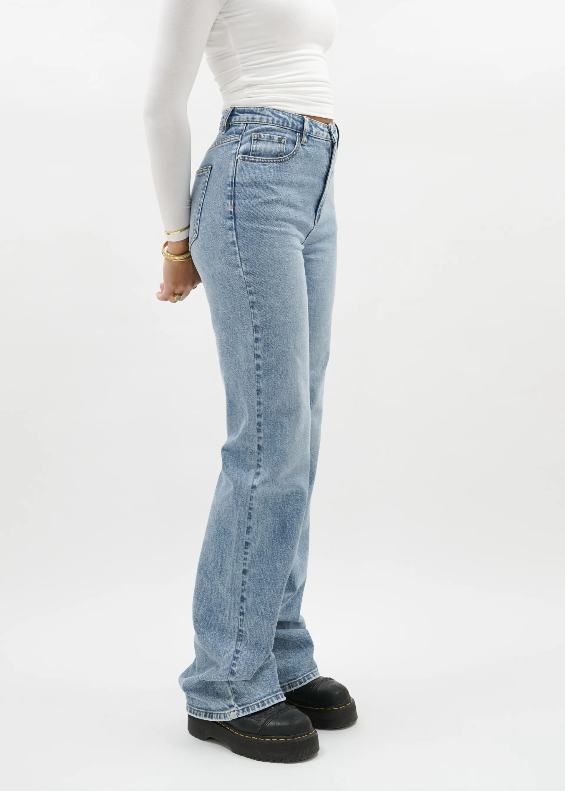 High waist wide leg jeans blue (TALL)
