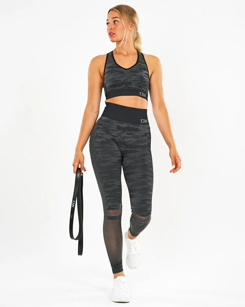 ICIW Seamless Tights Camo - Dark Grey
