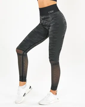 ICIW Seamless Tights Camo - Dark Grey