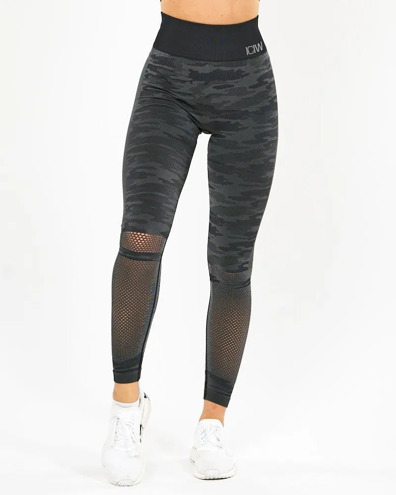 ICIW Seamless Tights Camo - Dark Grey
