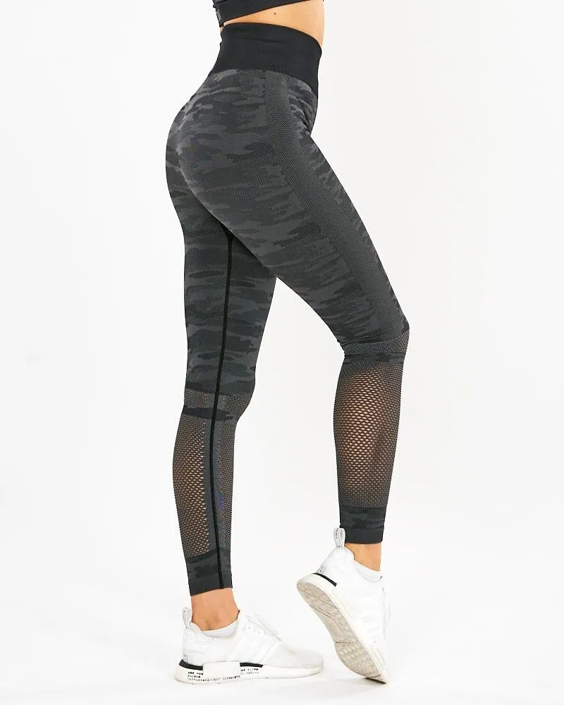 ICIW Seamless Tights Camo - Dark Grey