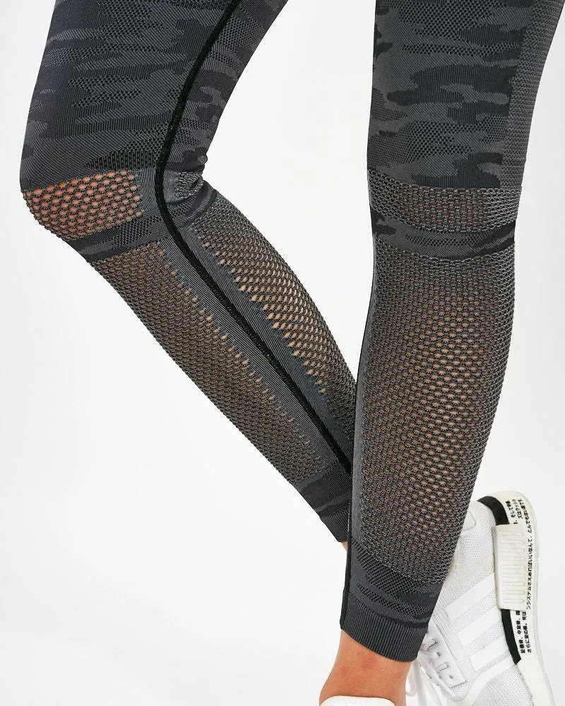 ICIW Seamless Tights Camo - Dark Grey