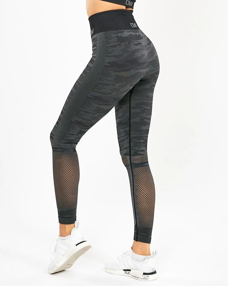 ICIW Seamless Tights Camo - Dark Grey