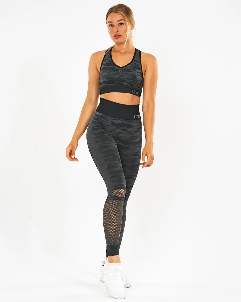 ICIW Seamless Tights Camo - Dark Grey