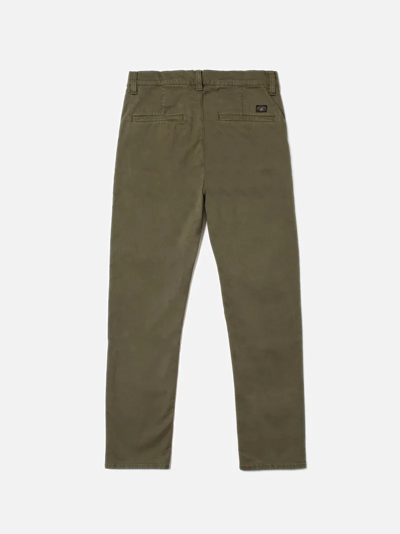 ID60418 Nudie Easy Alvin Olive Cotton Trouser