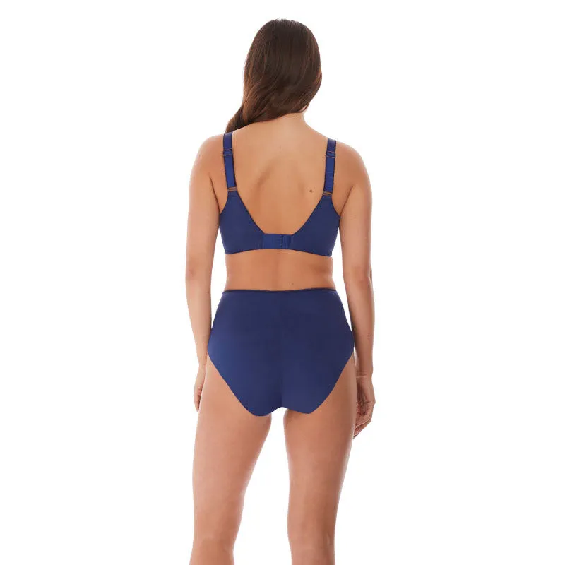 Illusion High Waist Brief Panty Navy Blue - Fantasie