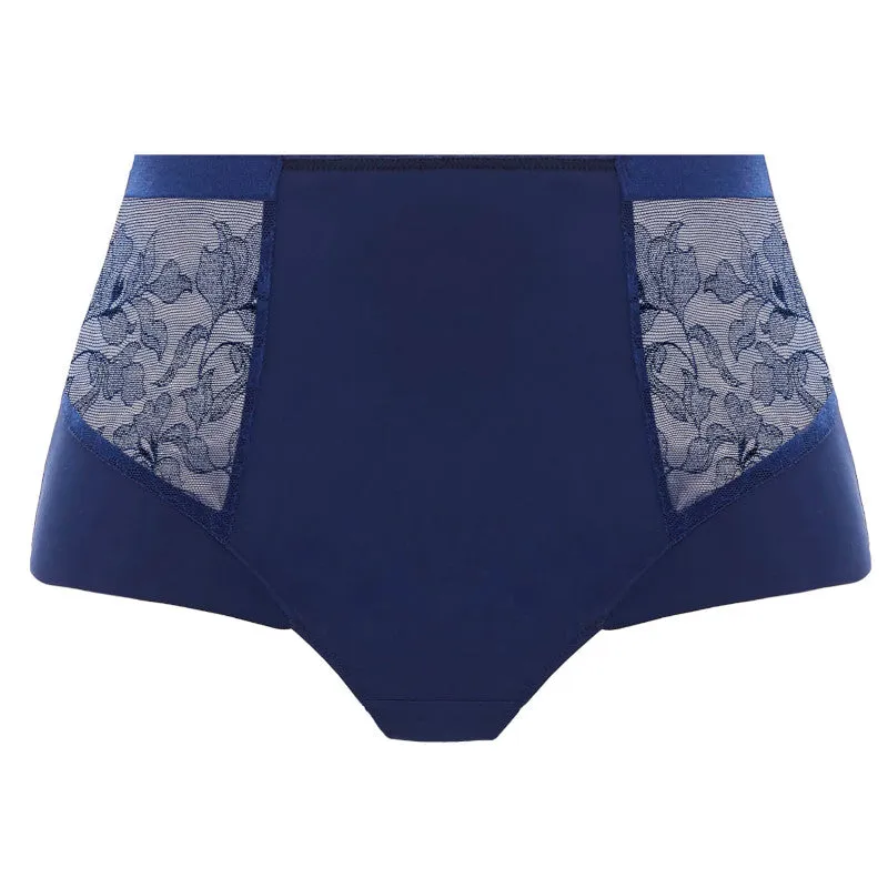 Illusion High Waist Brief Panty Navy Blue - Fantasie