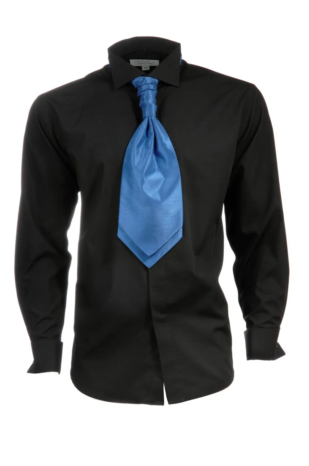 J Woods Victorian Collar Shirt in Black