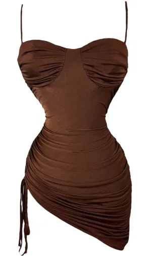 Jaelyn Dress - Brown