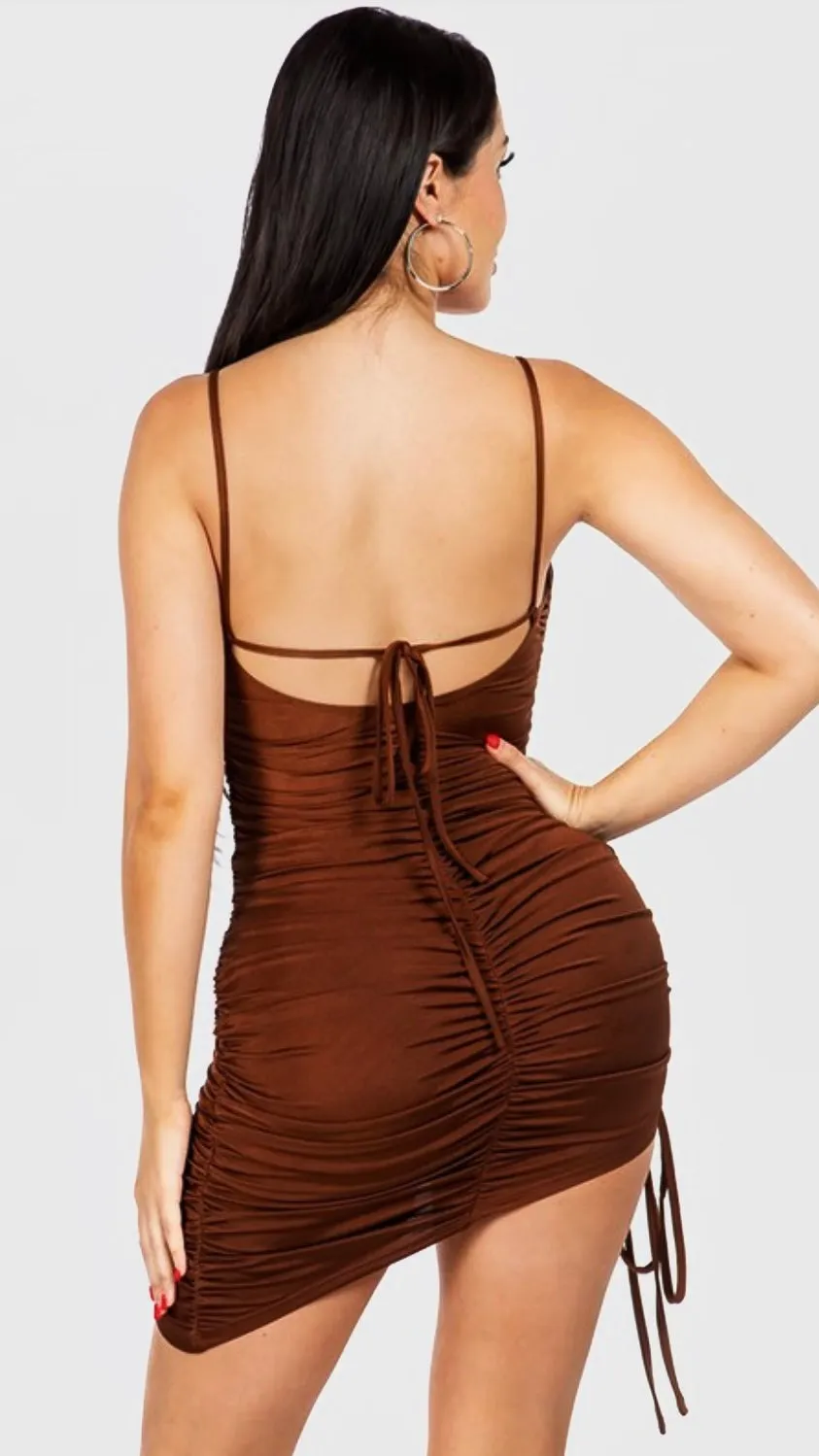 Jaelyn Dress - Brown