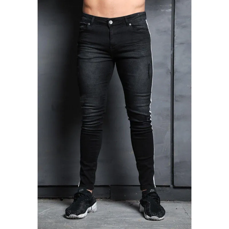 Jeans For Men New Fashion Knee Holes