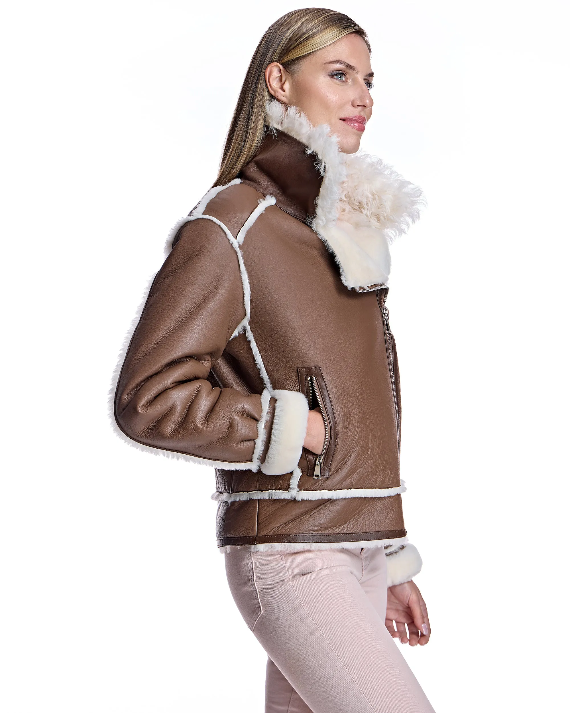 LAMB JACKET WITH TIKRADOR SHEEP COLLAR