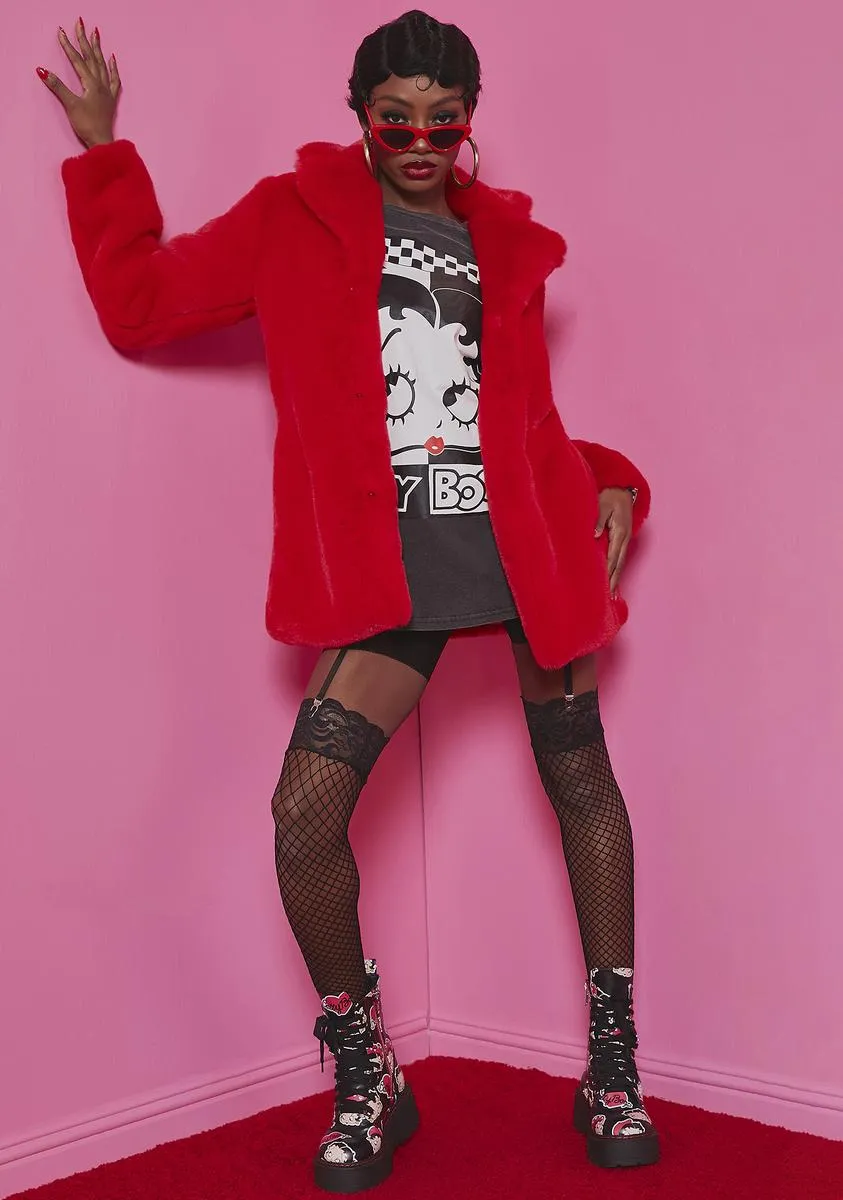 Leading Lady Faux Fur Coat