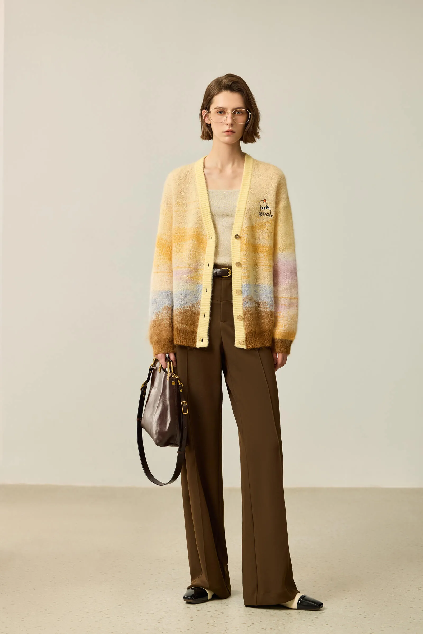 LILY Fun Capybara Knit Cardigan