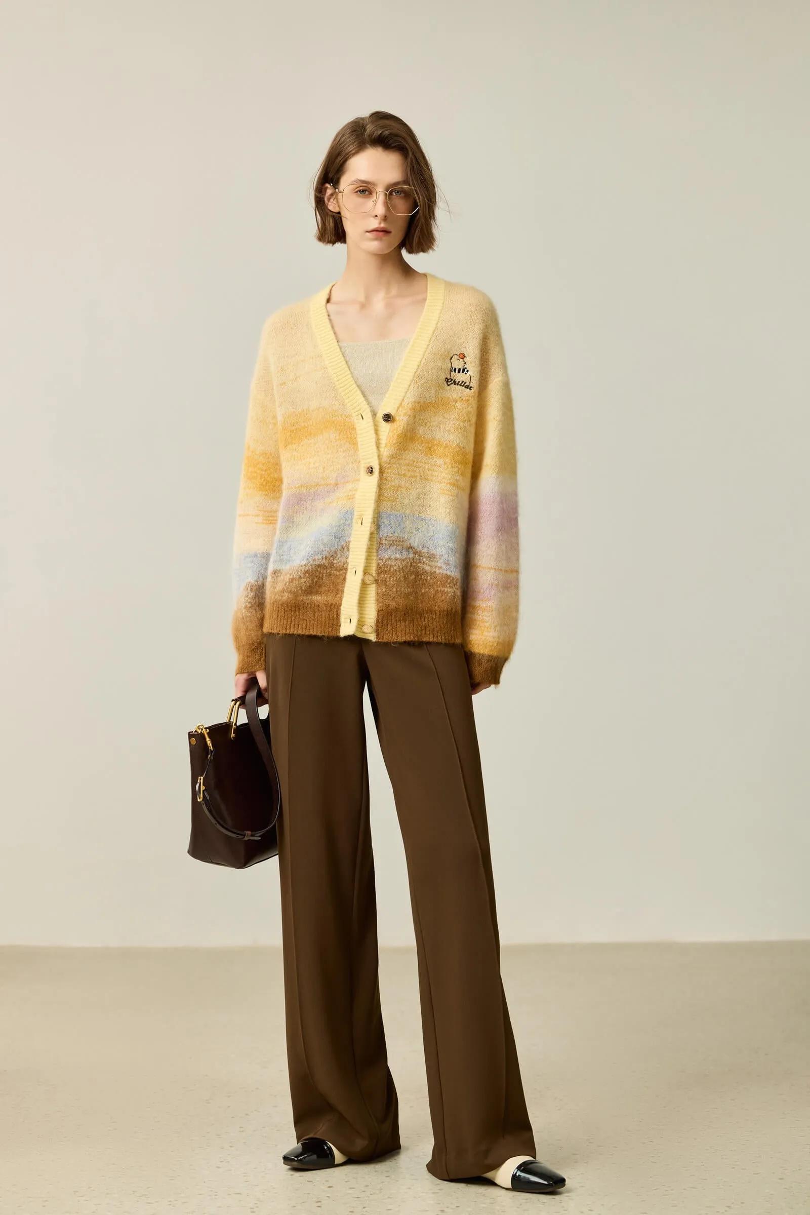 LILY Fun Capybara Knit Cardigan