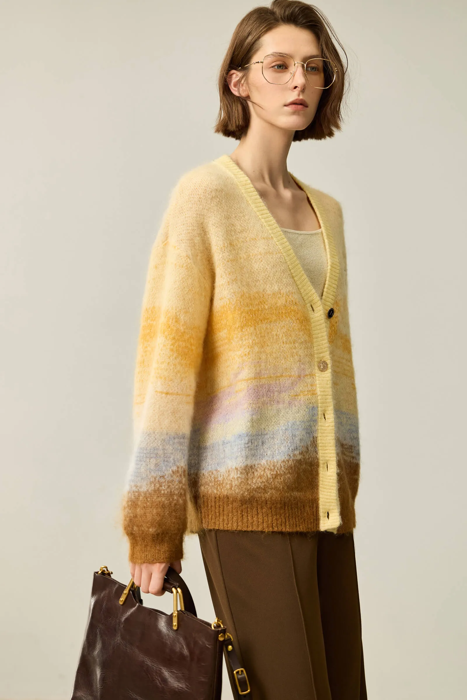 LILY Fun Capybara Knit Cardigan