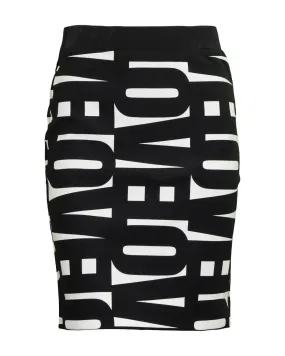 LOVE Lettering Pencil Skirt